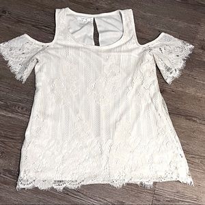 Maurice’s lace off shoulder shirt